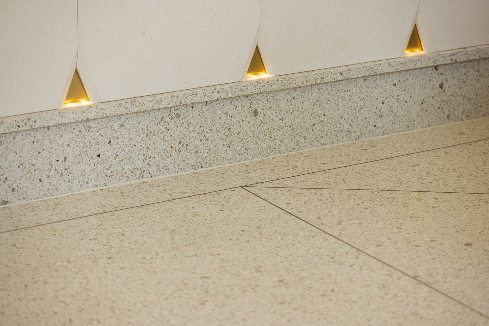 high class skirting terrazzo