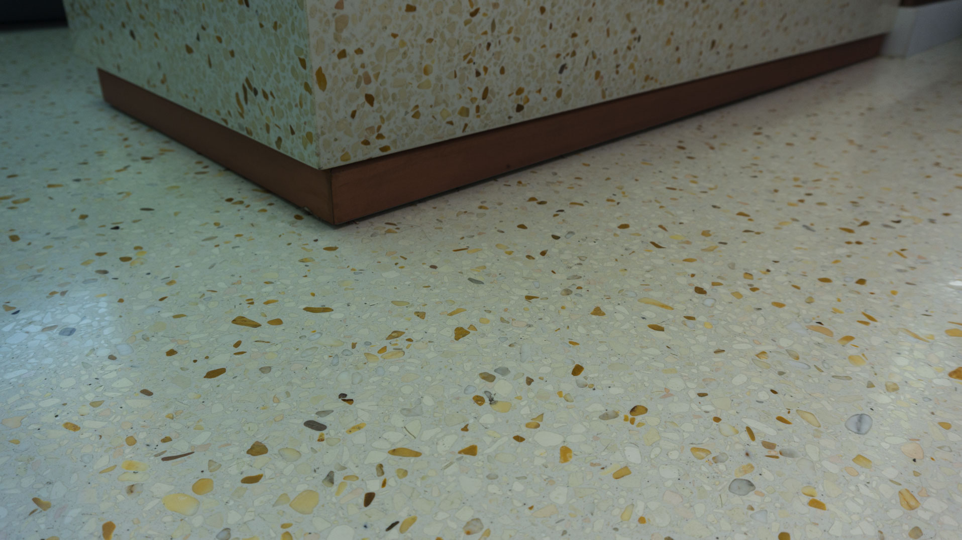 optical shop terrazzo detail