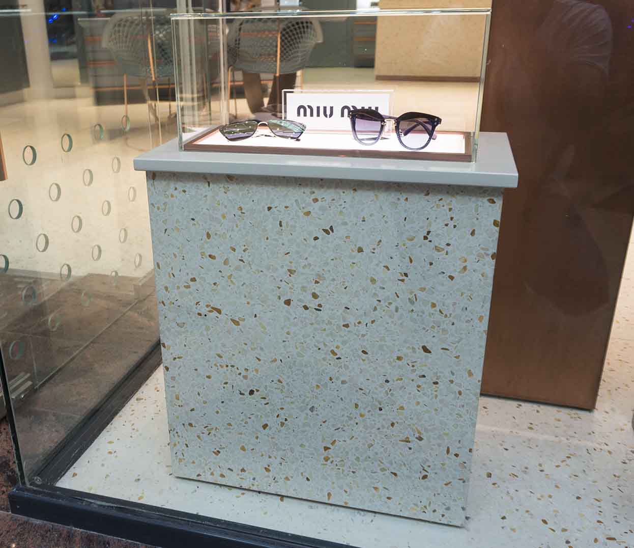 terrazzo optical eyewear display