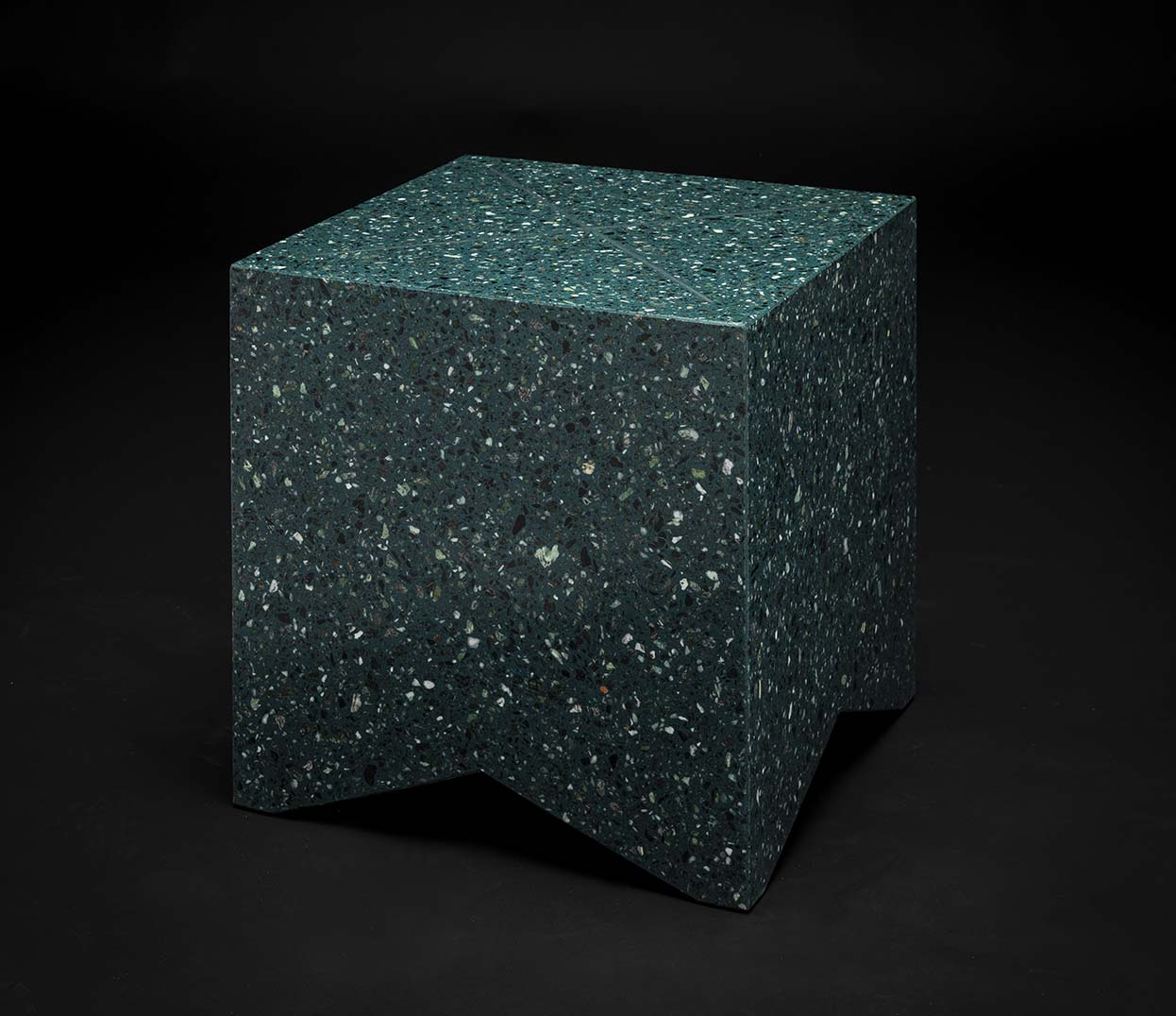 green color terrazzo object