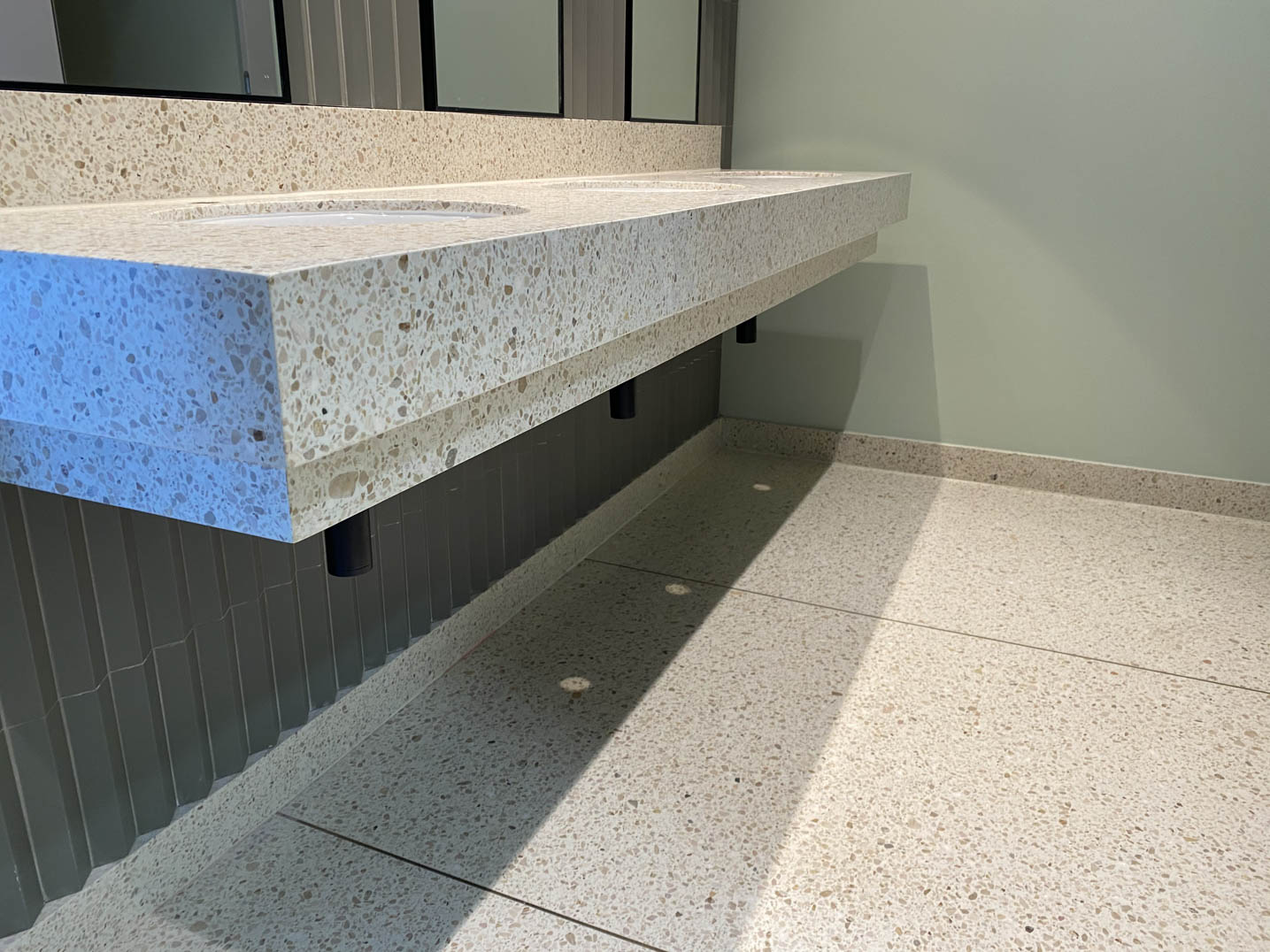 modern terrazzo bathroom