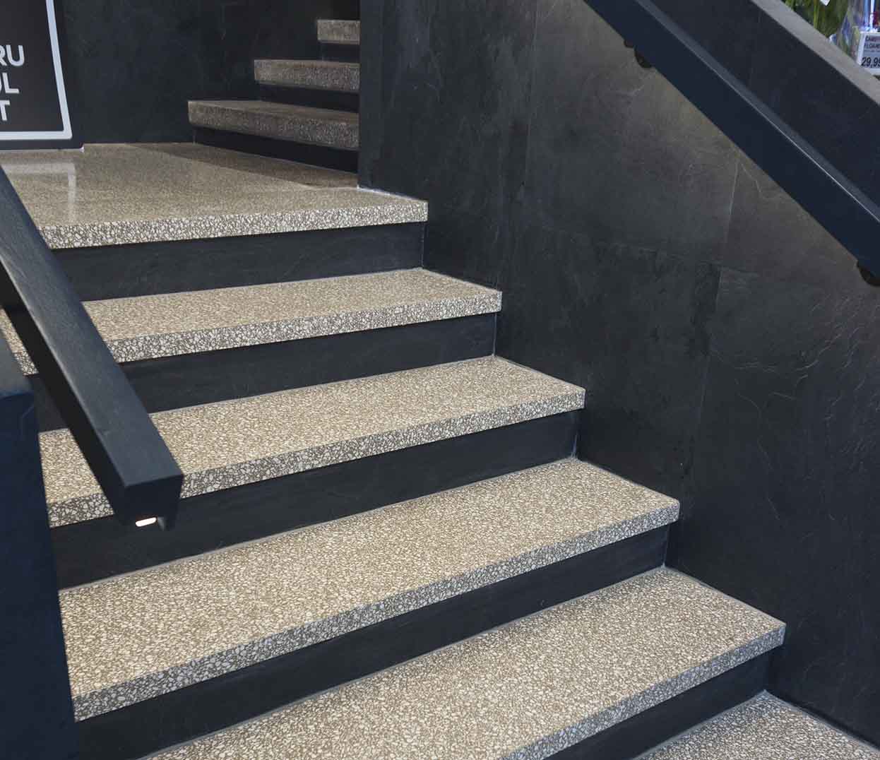 epoxy resin terrazzo stairs