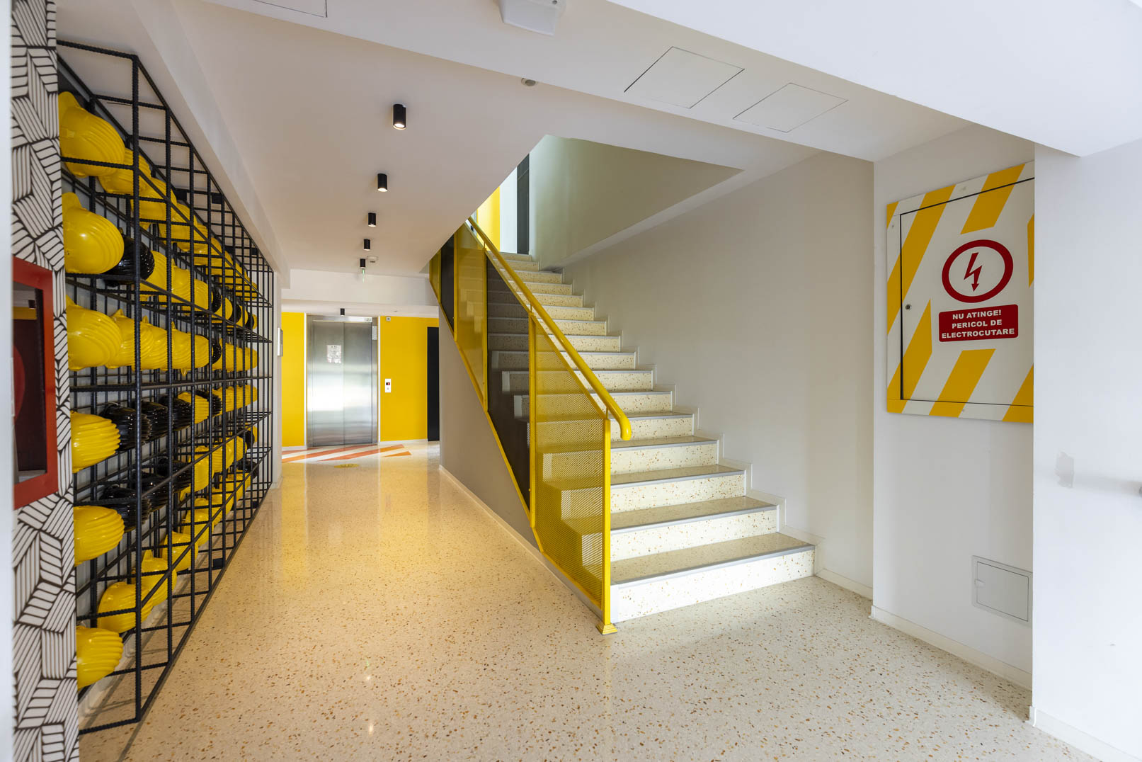 lobby with terrazzo