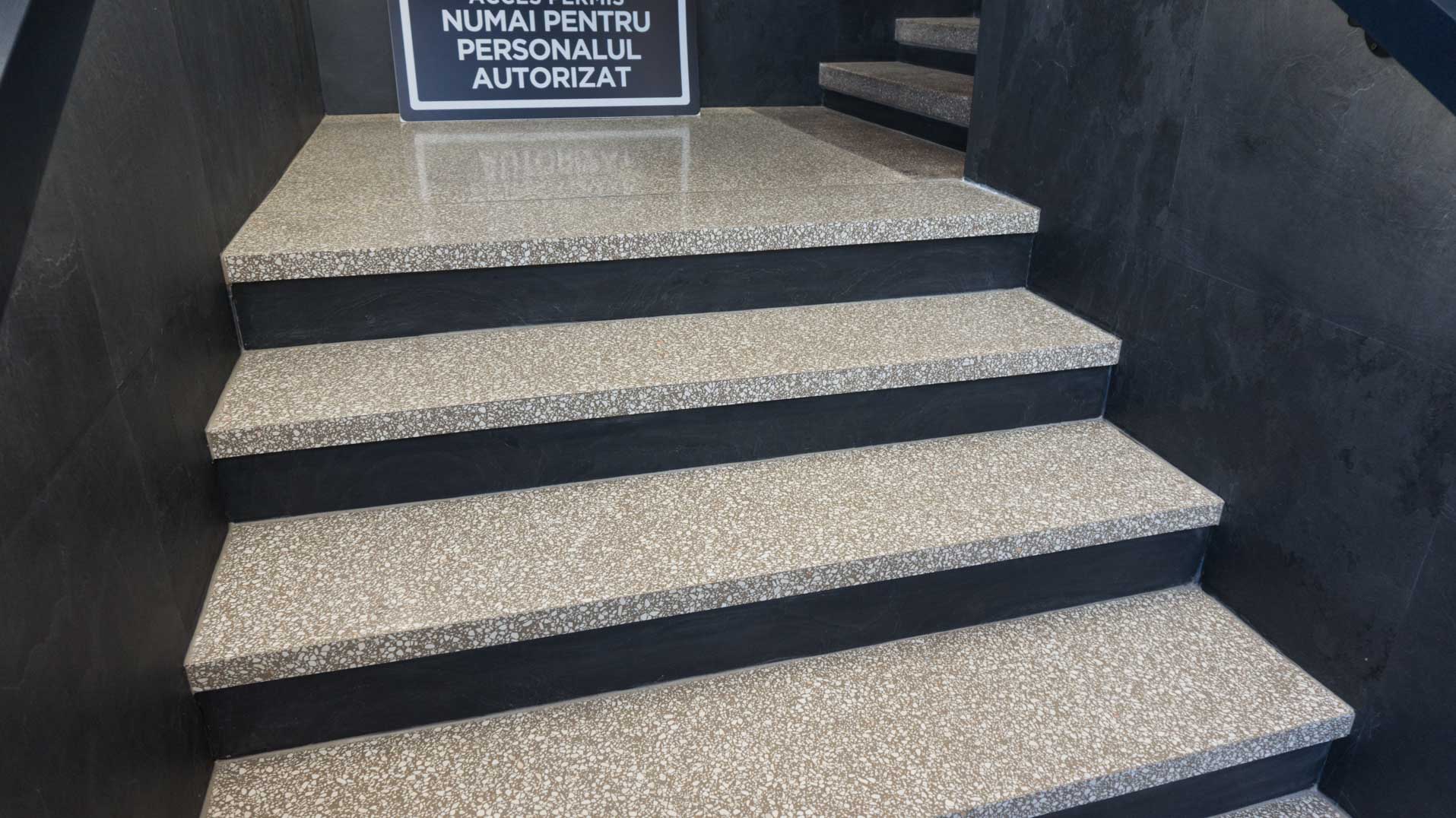custom precast terrazzo stairs
