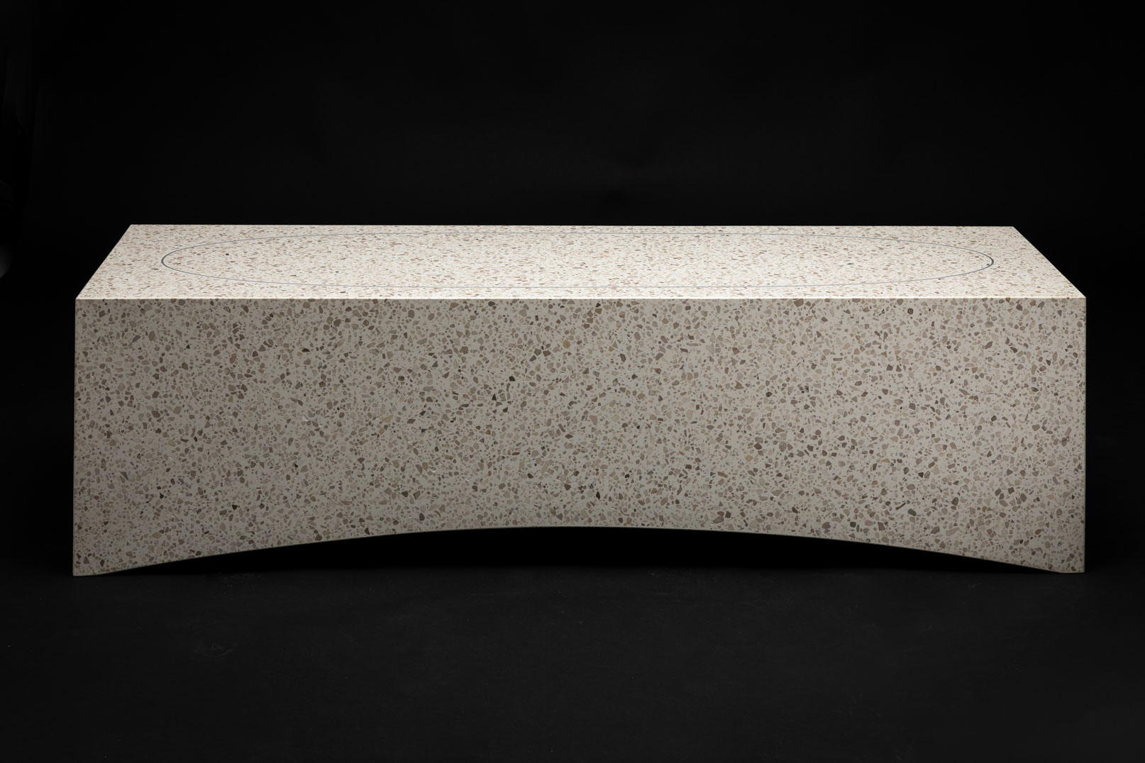 customized epoxy terrazzo table