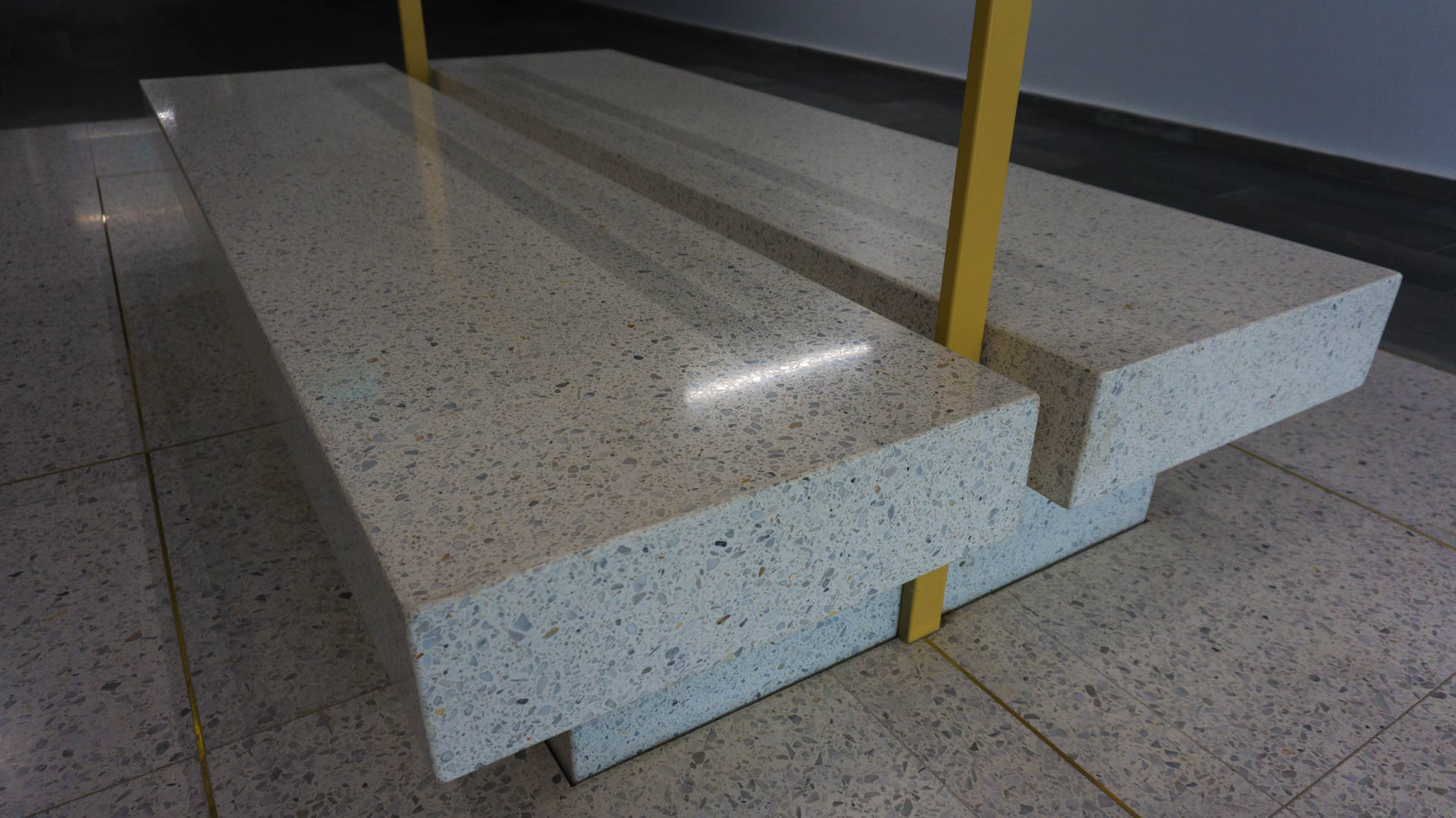 epoxy terrazzo bench detail