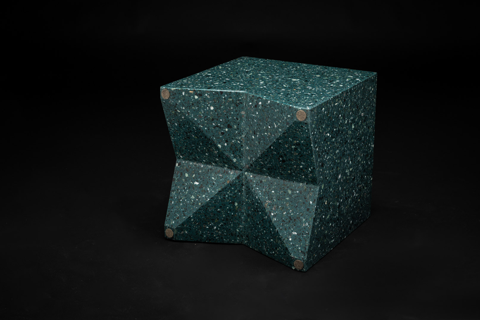 epoxy terrazzo cube