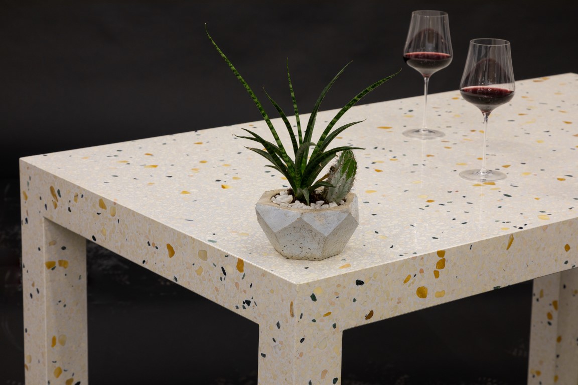 terrazzo dining table