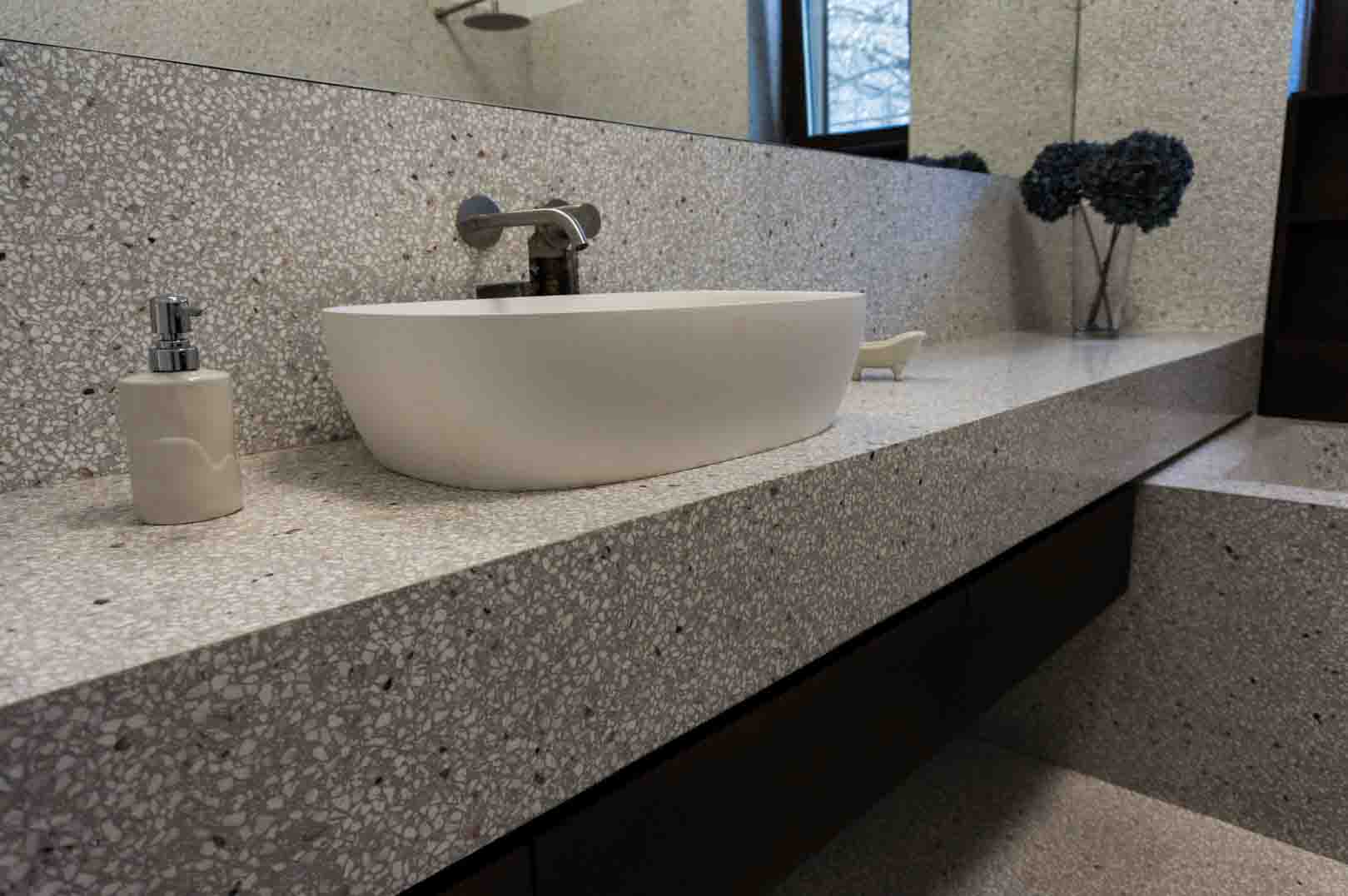 terrazzo bathroom vanity top