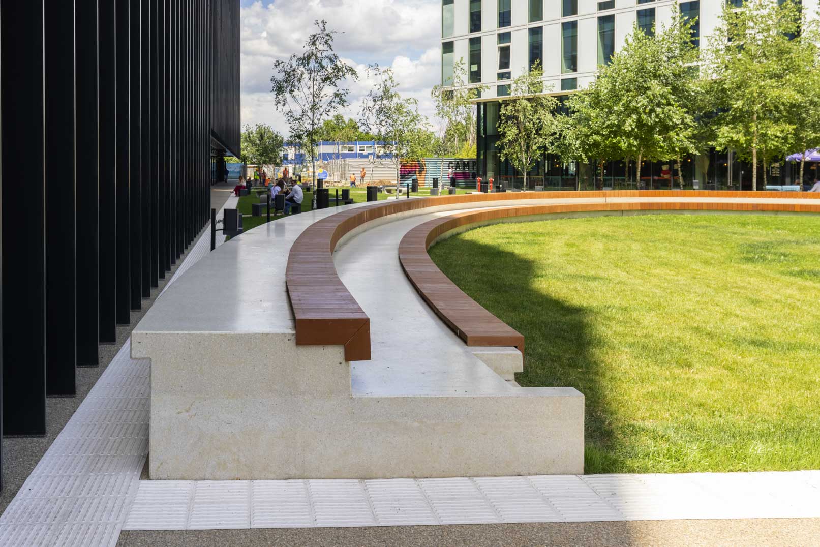 terrazzo seating bench