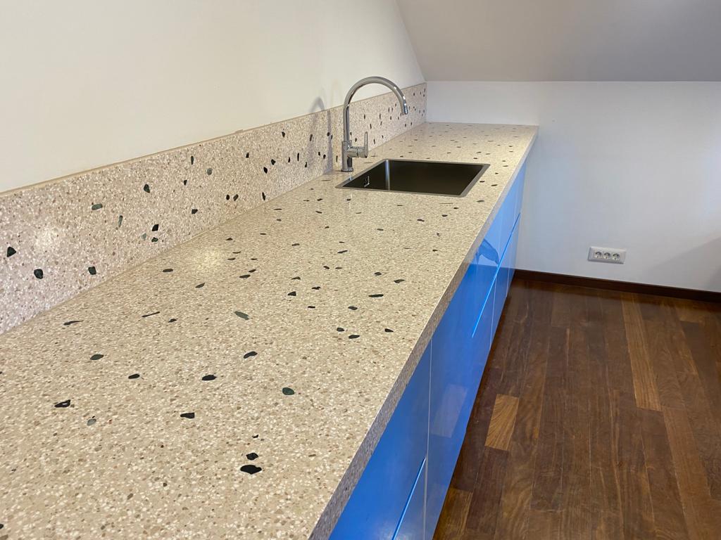countertop and kitchen