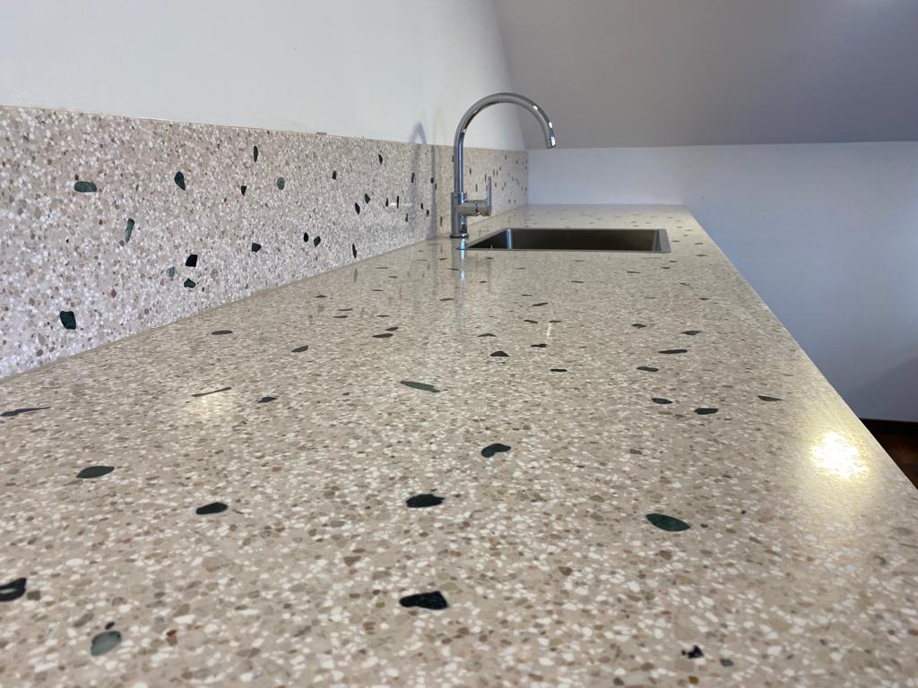 kitchen with terrazzo