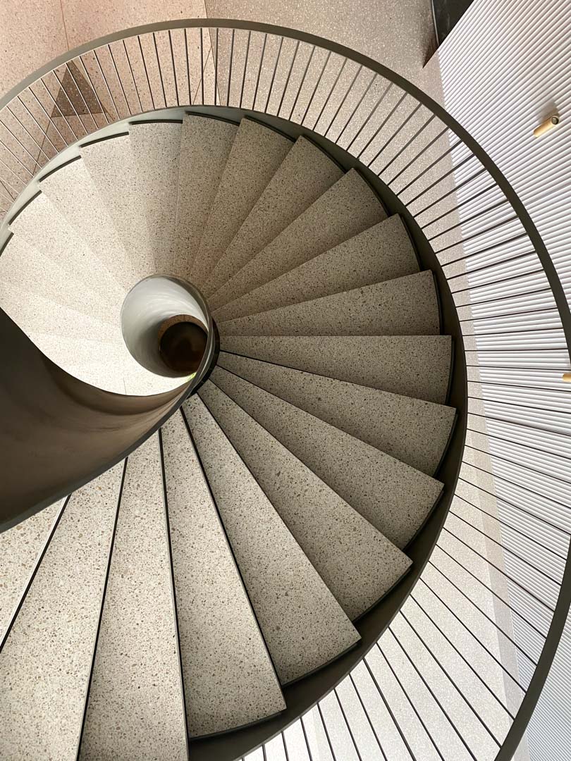 precast terrazzo spiral stair