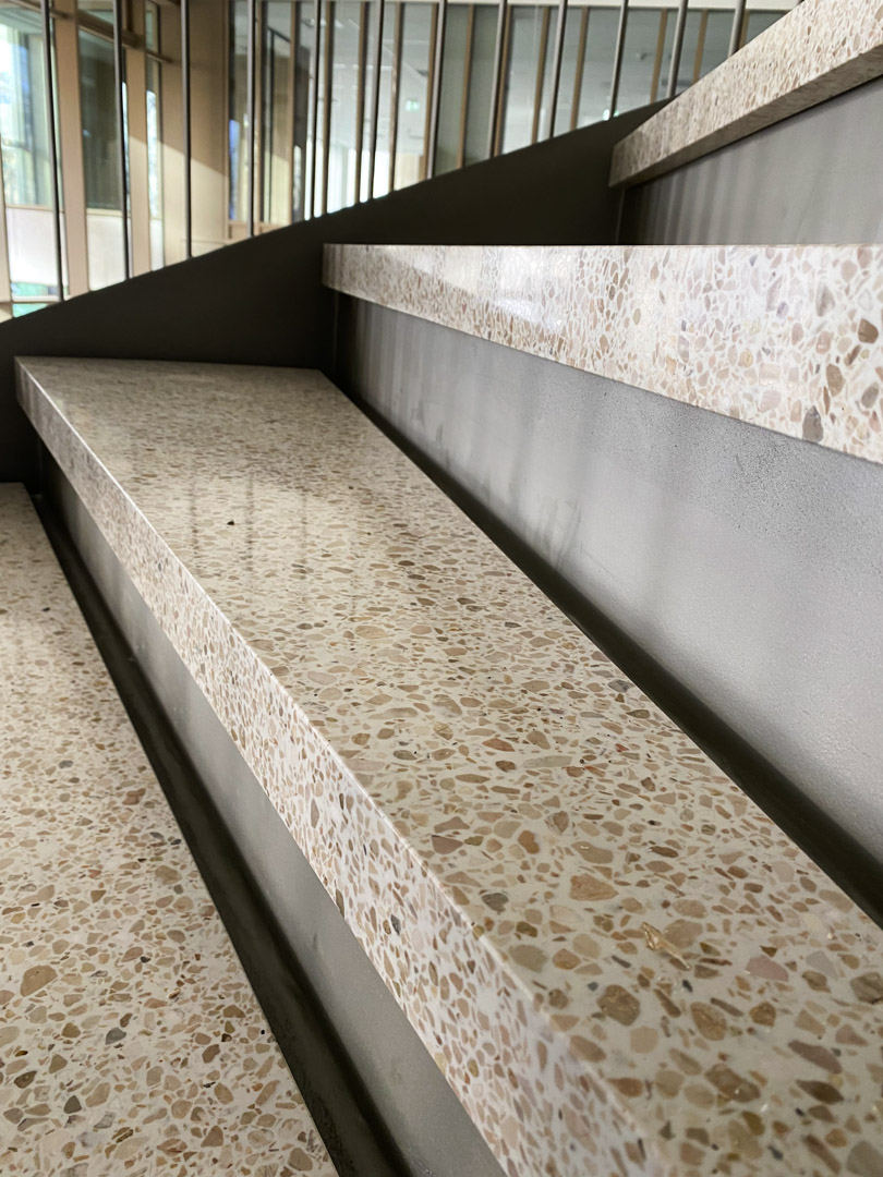 terrazzo precast stair detail