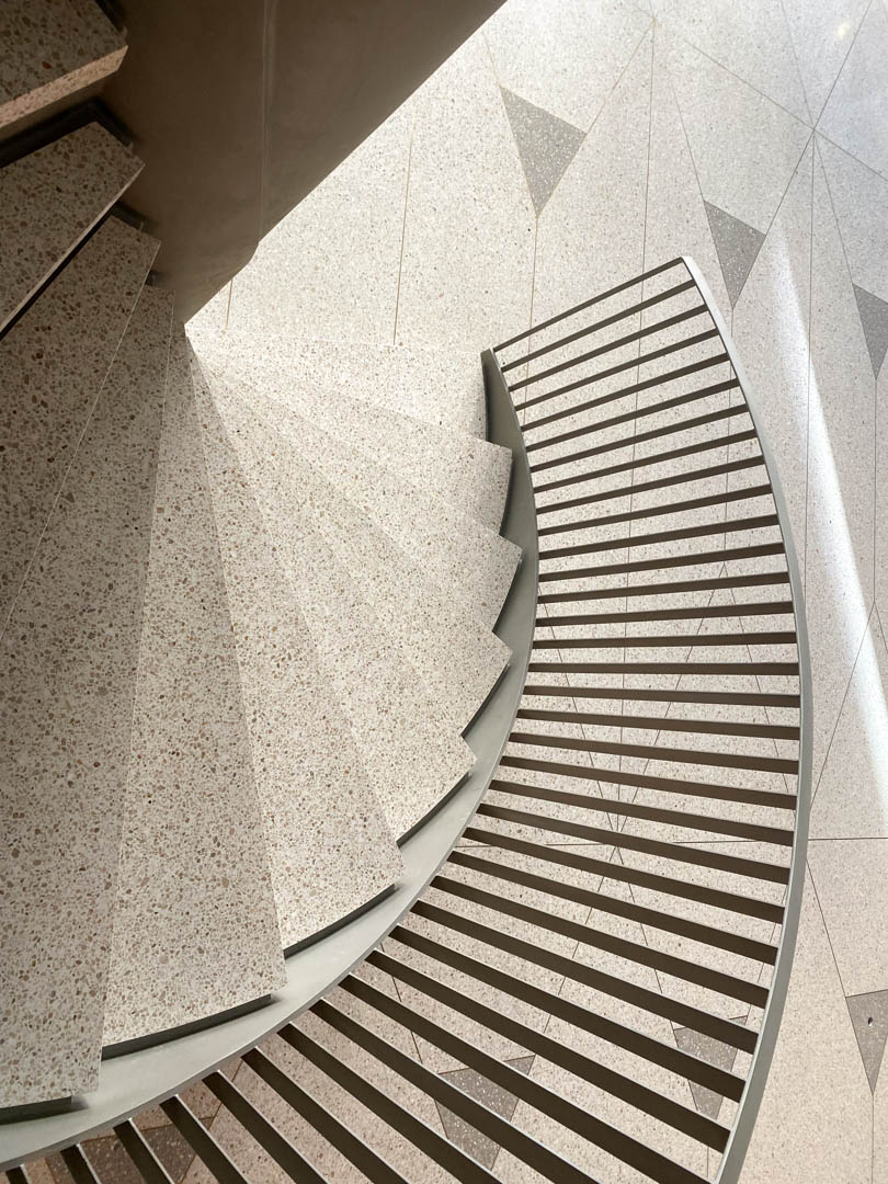 terrazzo spiral stairs